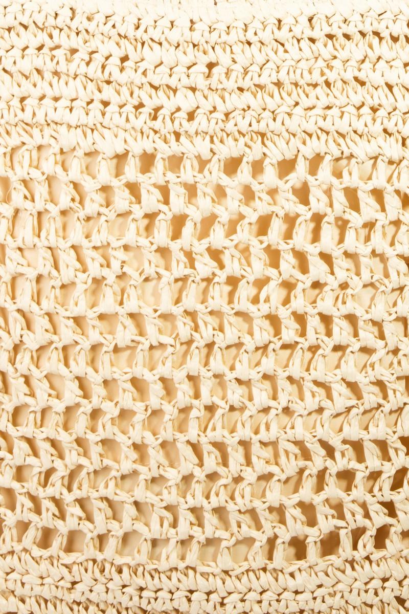 Fame Straw-Paper Crochet Tote Bag Carauana Store