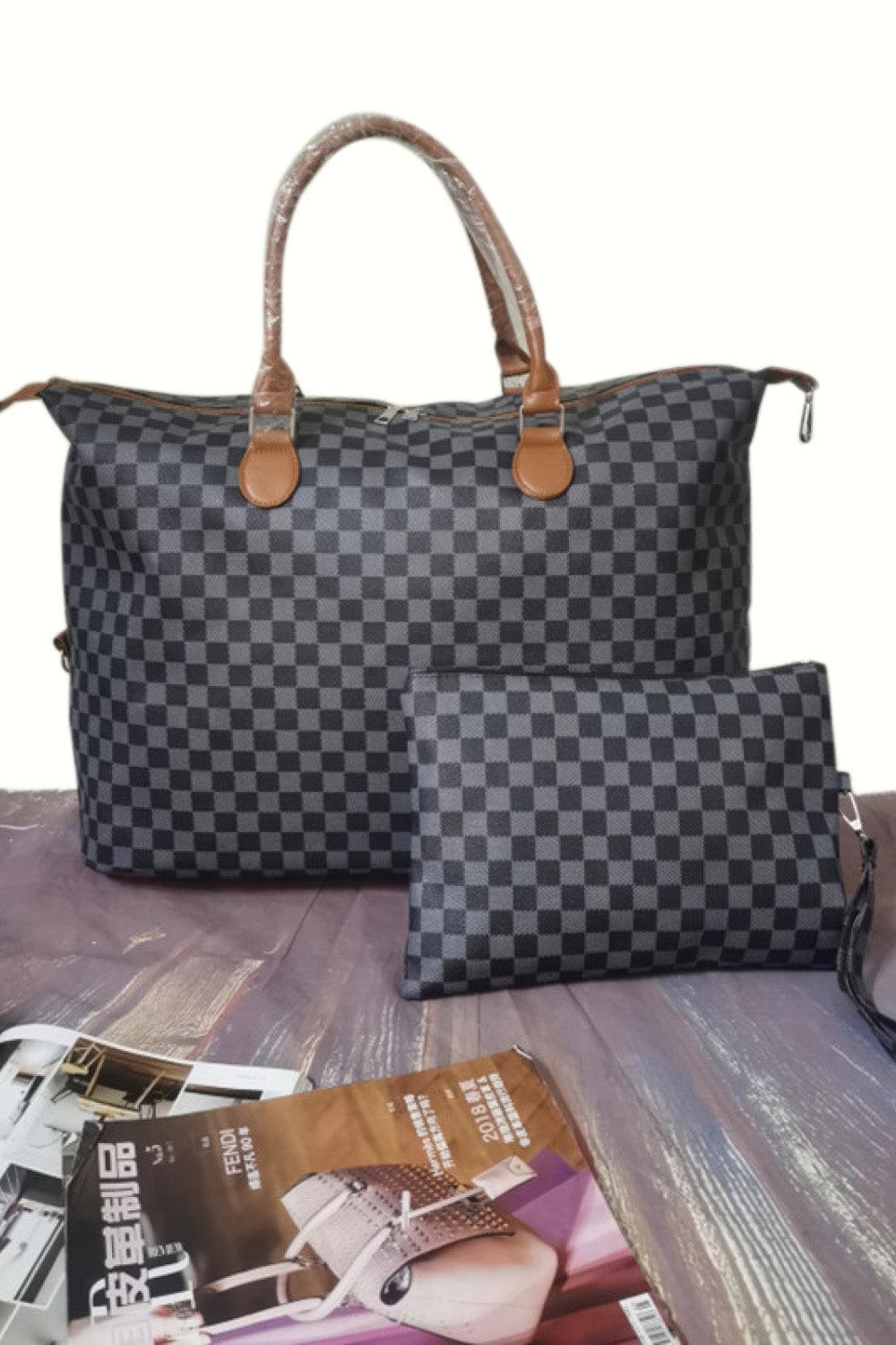 Checkered Two-Piece Bag Set Carauana Store