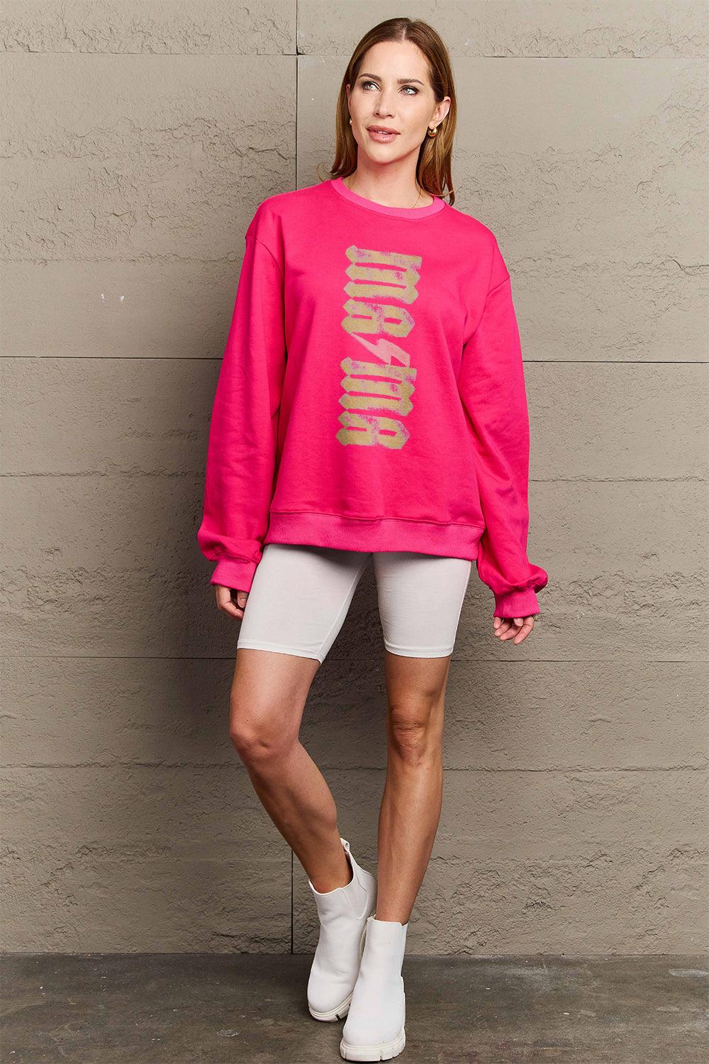 Simply Love Full Size MAMA Round Neck Sweatshirt Carauana Store