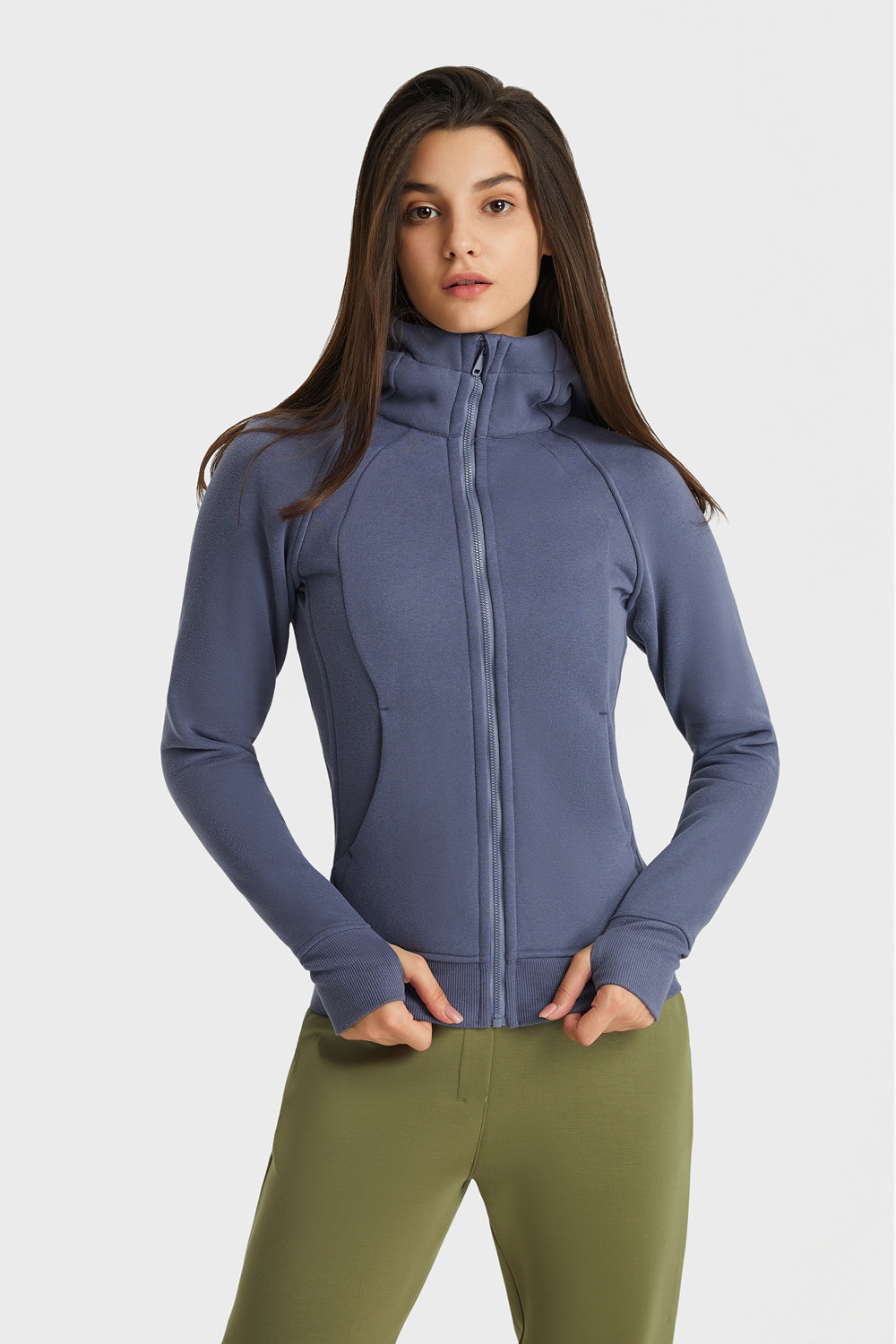 Millennia Zip Up Seam Detail Hooded Sports Jacket Carauana Store