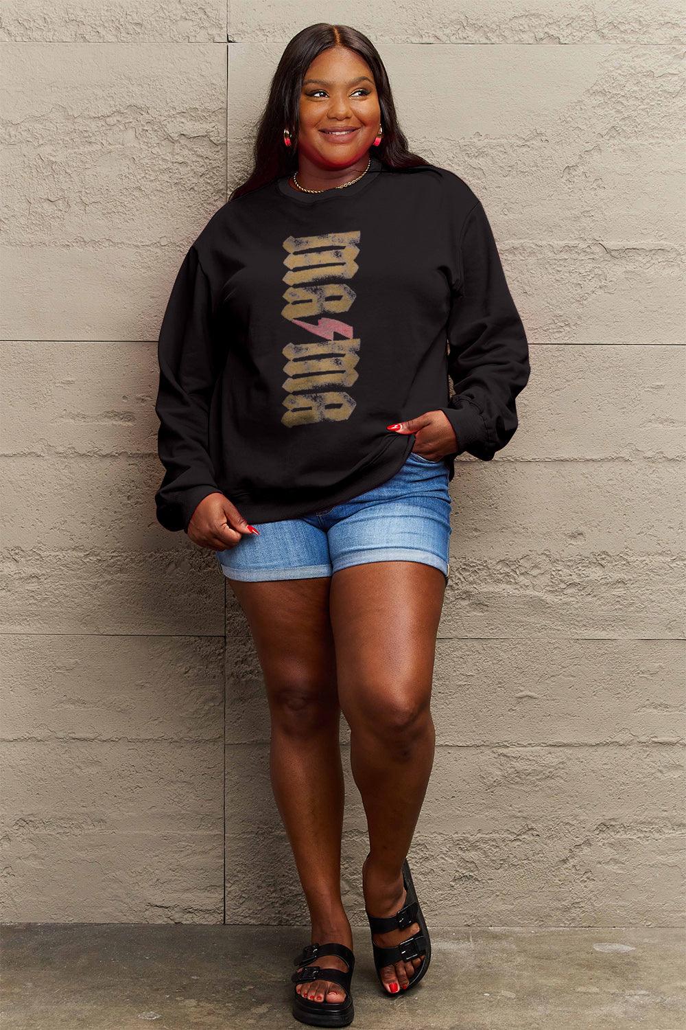 Simply Love Full Size MAMA Round Neck Sweatshirt Carauana Store
