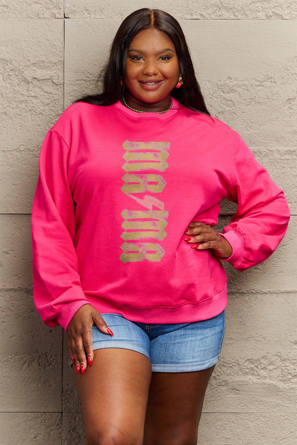 Simply Love Full Size MAMA Round Neck Sweatshirt Carauana Store