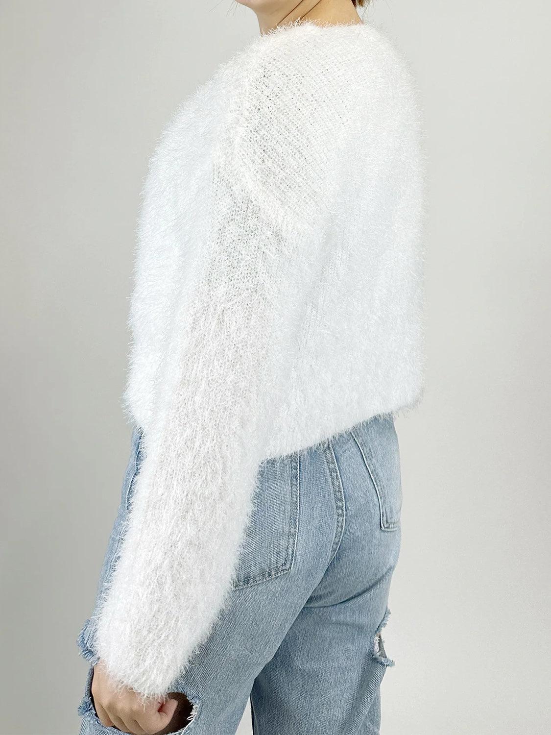 Tied Open Front Dropped Shoulder Cardigan Carauana Store