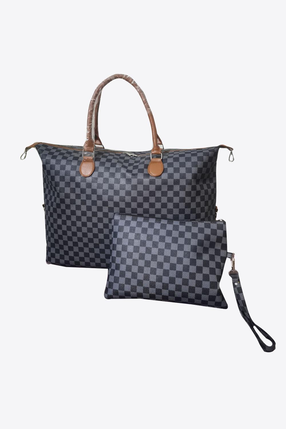Checkered Two-Piece Bag Set Carauana Store