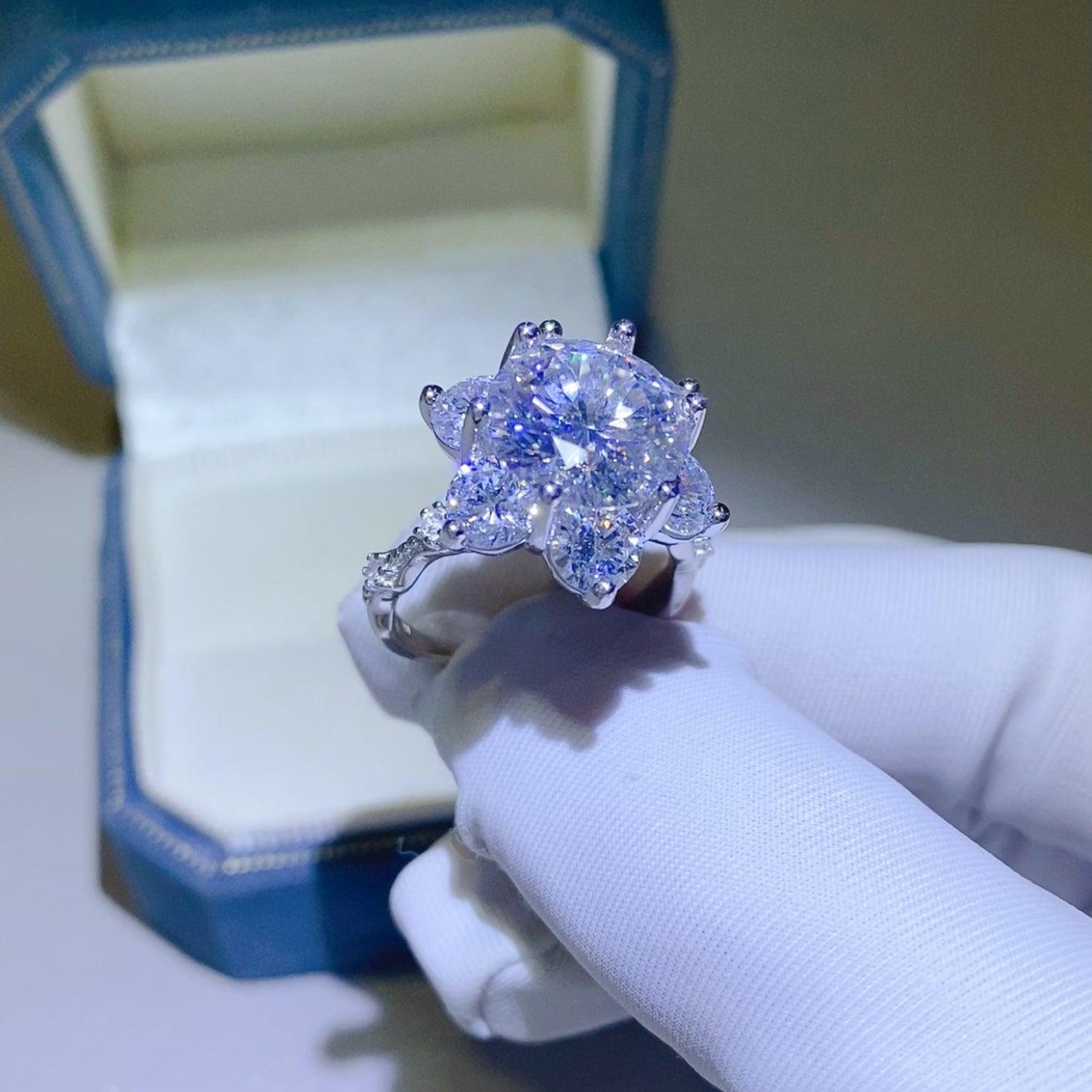 5 Carat Moissanite 925 Sterling Silver Ring Carauana Store