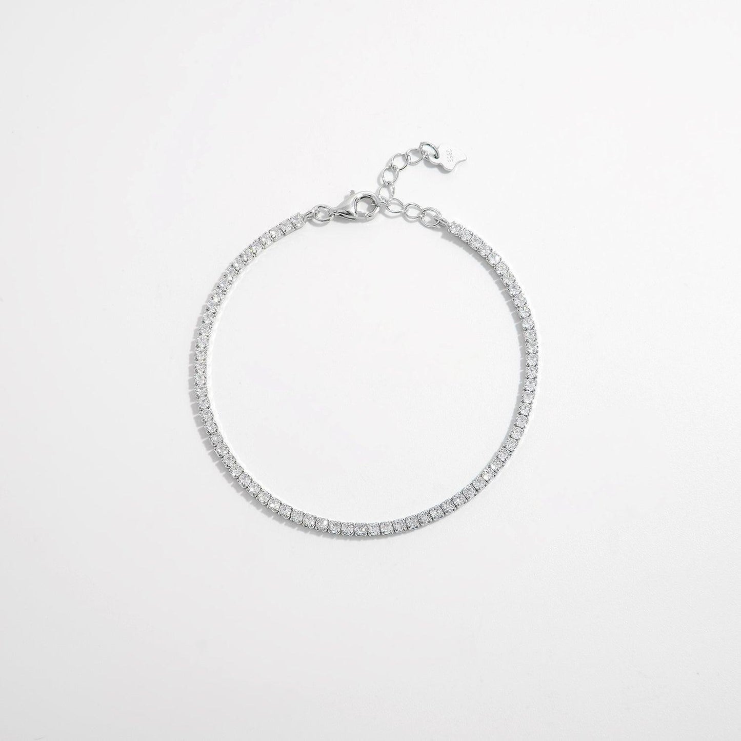 925 Sterling Silver Inlaid Zircon Bracelet Carauana Store