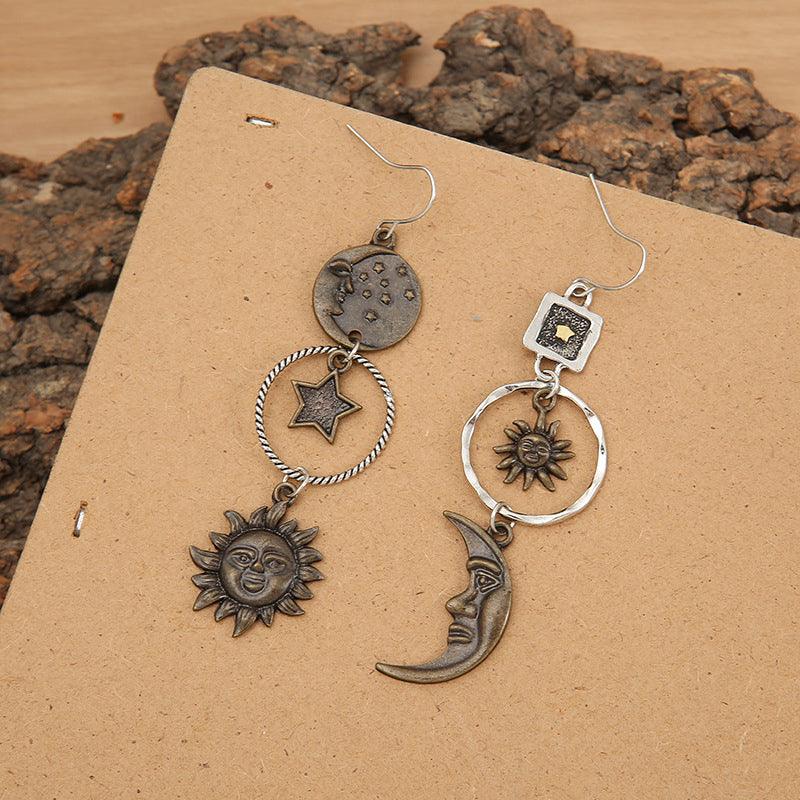 Star, Sun, and Moon Earrings Carauana Store