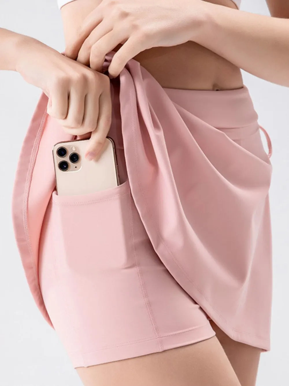 High Waist Active Skort with Pockets Carauana Store