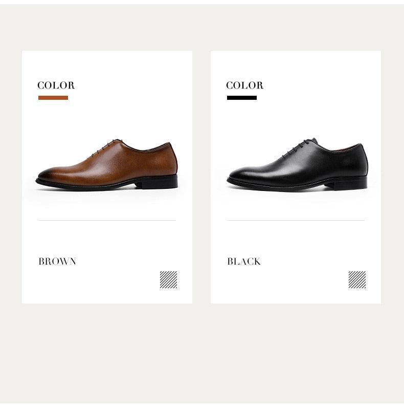 DESAI Men Business Dress Soft Genuine Leather Fashion Mens Comfortable Oxford Shoes Carauana Store