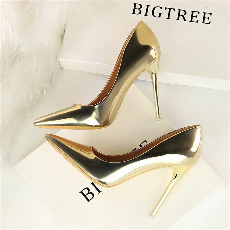 Fashion Women's Patent Leather High Heels - Perfect for Parties! Carauana Store