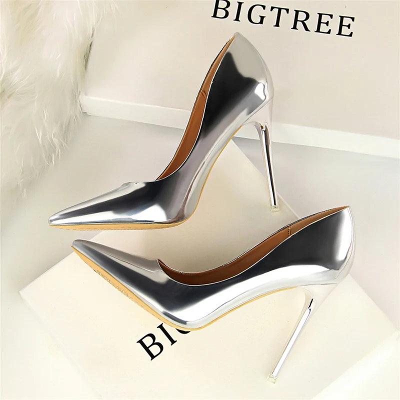Fashion Women's Patent Leather High Heels - Perfect for Parties! Carauana Store