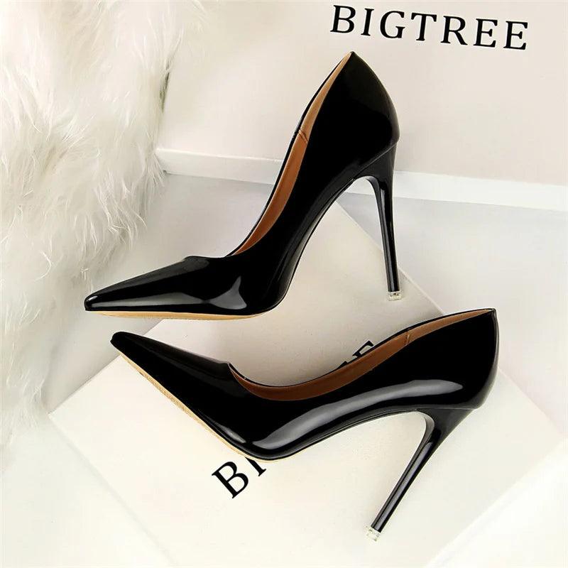 Fashion Women's Patent Leather High Heels - Perfect for Parties! Carauana Store