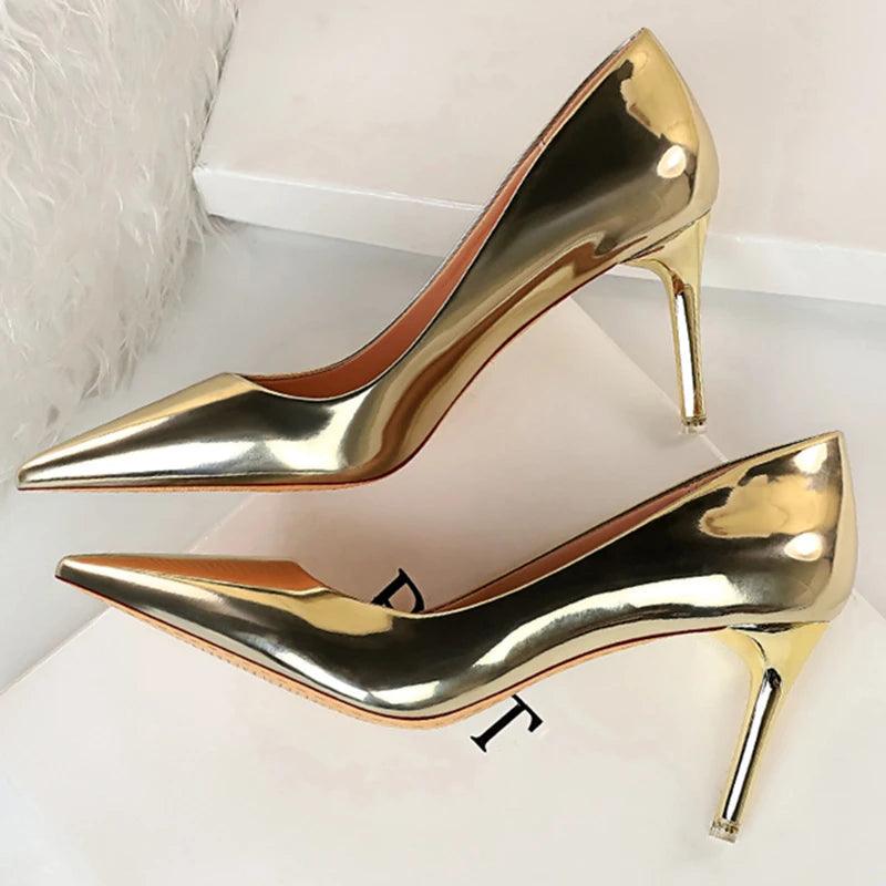 Fashion Women's Patent Leather High Heels - Perfect for Parties! Carauana Store