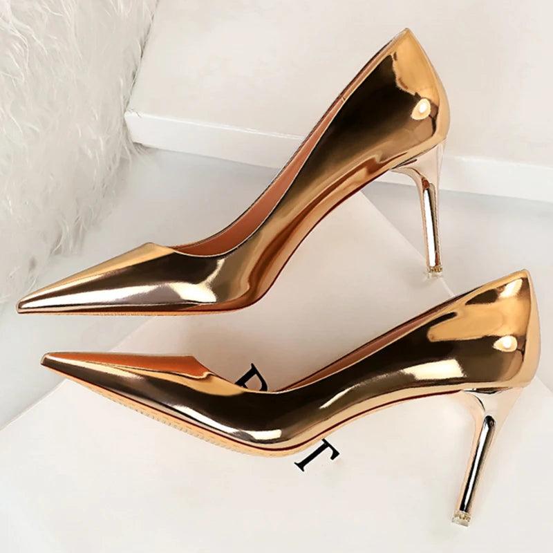 Fashion Women's Patent Leather High Heels - Perfect for Parties! Carauana Store