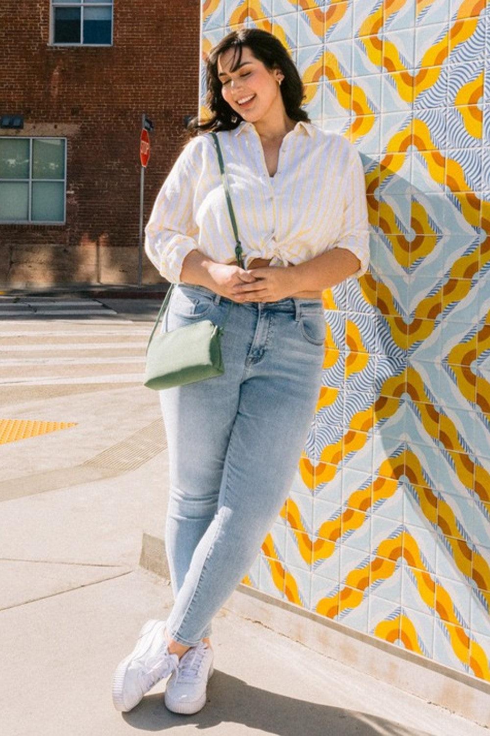 Lovervet Full Size Talia High Rise Crop Skinny Jeans Carauana Store