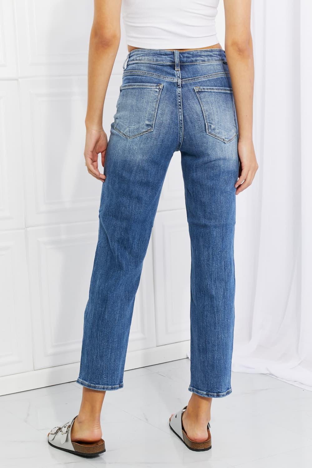 RISEN Full Size Emily High Rise Relaxed Jeans Carauana Store