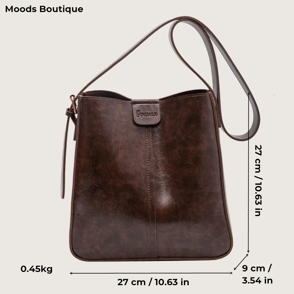 MOODS Retro Shoulder Tote Bag Set For Women