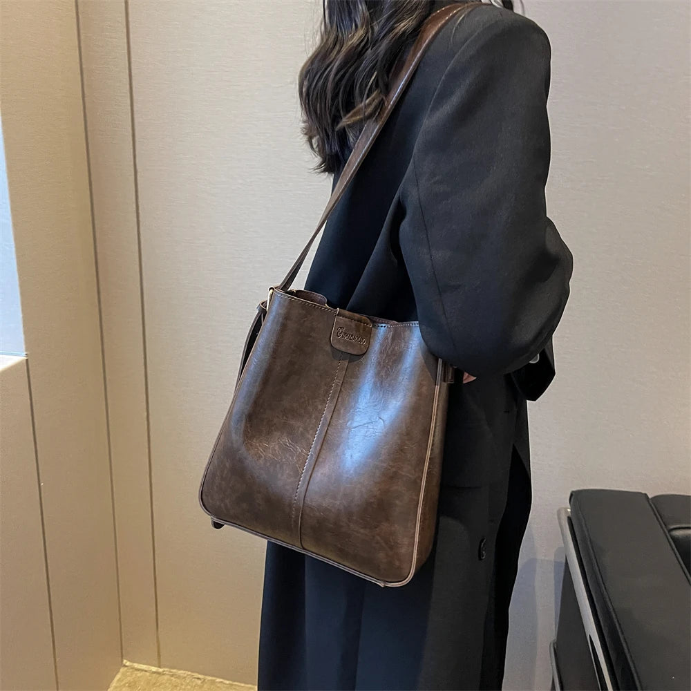 MOODS Retro Shoulder Tote Bag Set For Women