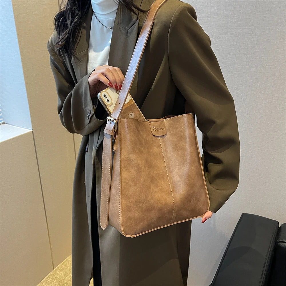 MOODS Retro Shoulder Tote Bag Set For Women