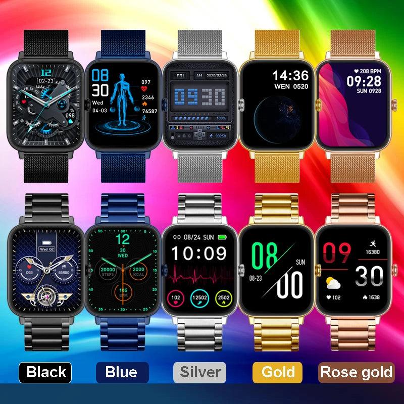 Trosmart Fusion: Where Fashion Meets Functionality in a Timeless Symphony|Smartwatch Golden For Android IOS Unisex Carauana Store