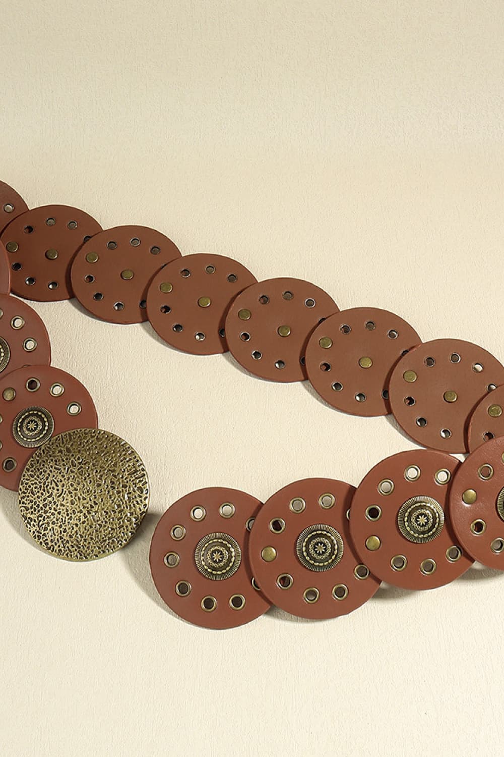 Round Shape PU Leather Belt Carauana Store