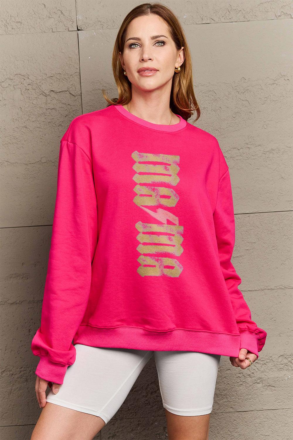 Simply Love Full Size MAMA Round Neck Sweatshirt Carauana Store