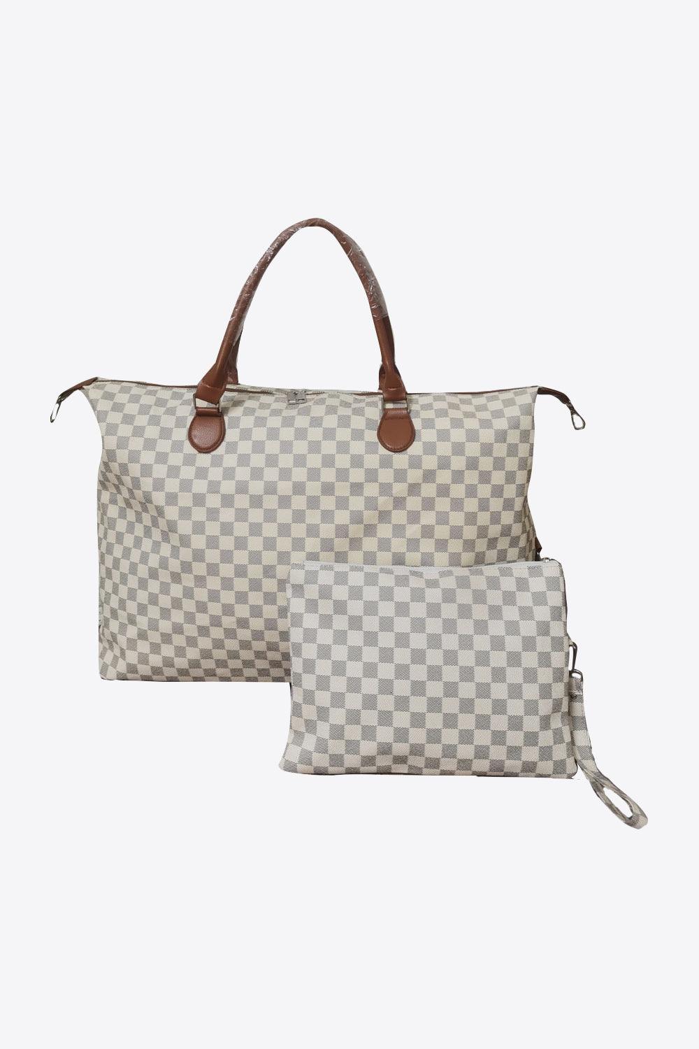 Checkered Two-Piece Bag Set Carauana Store