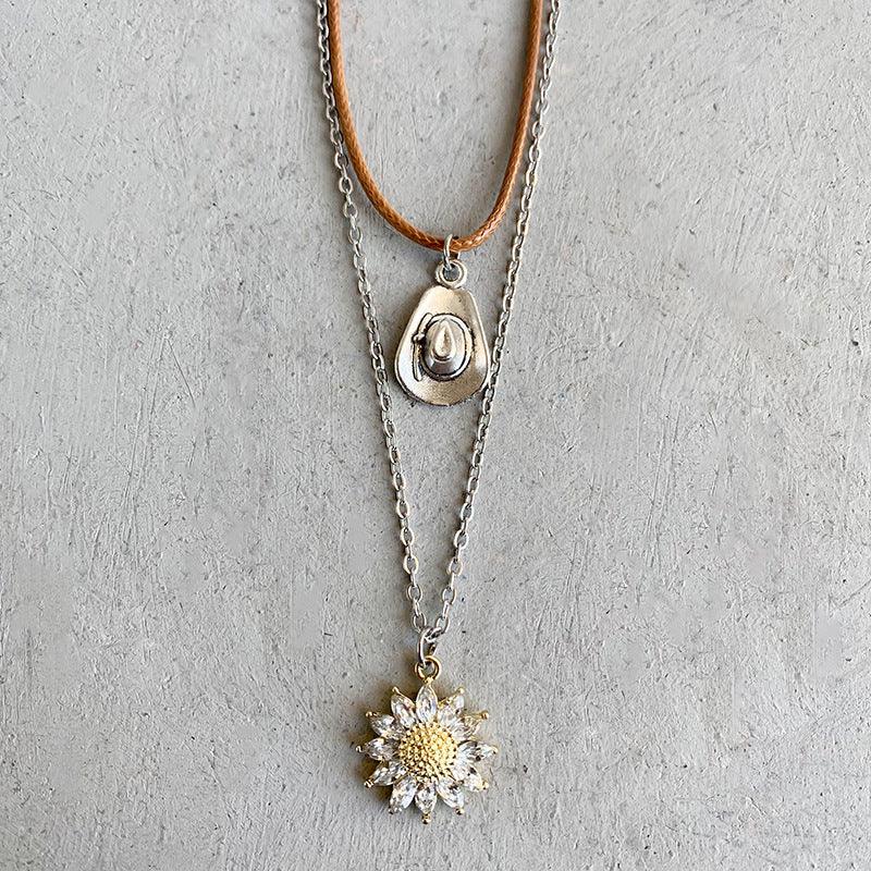Sunflower Pendant Necklace Set Carauana Store