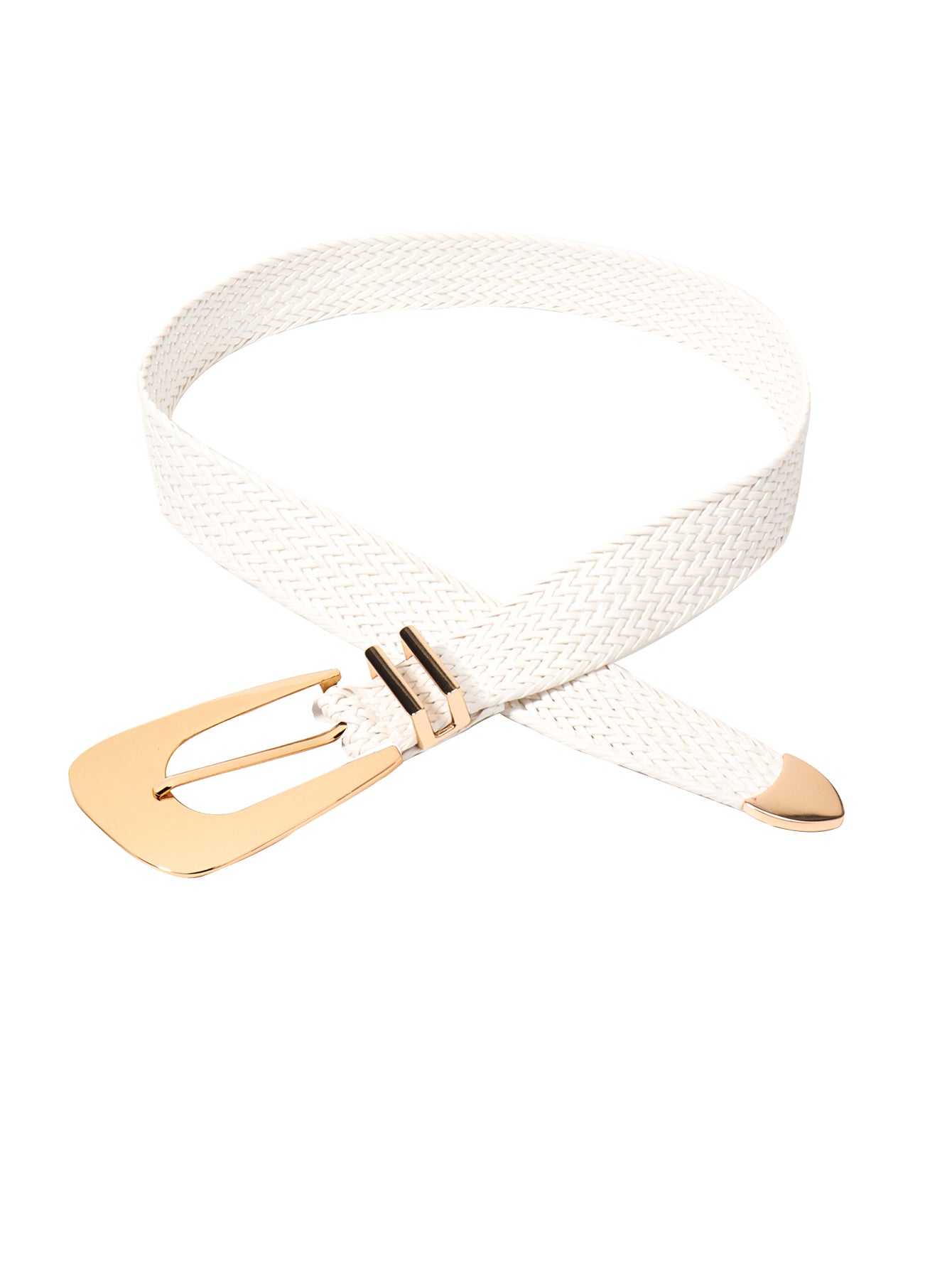 Irregular Buckle Braid Belt Carauana Store
