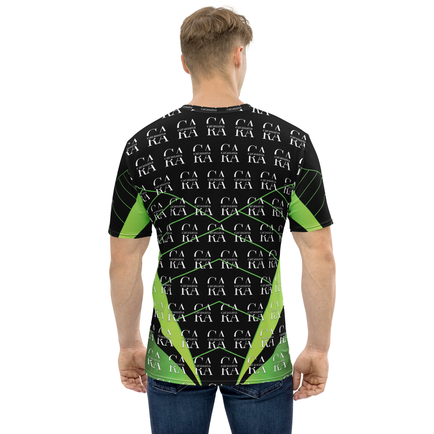 CaRaUaNa Men's t-shirt black Green Carauana Store