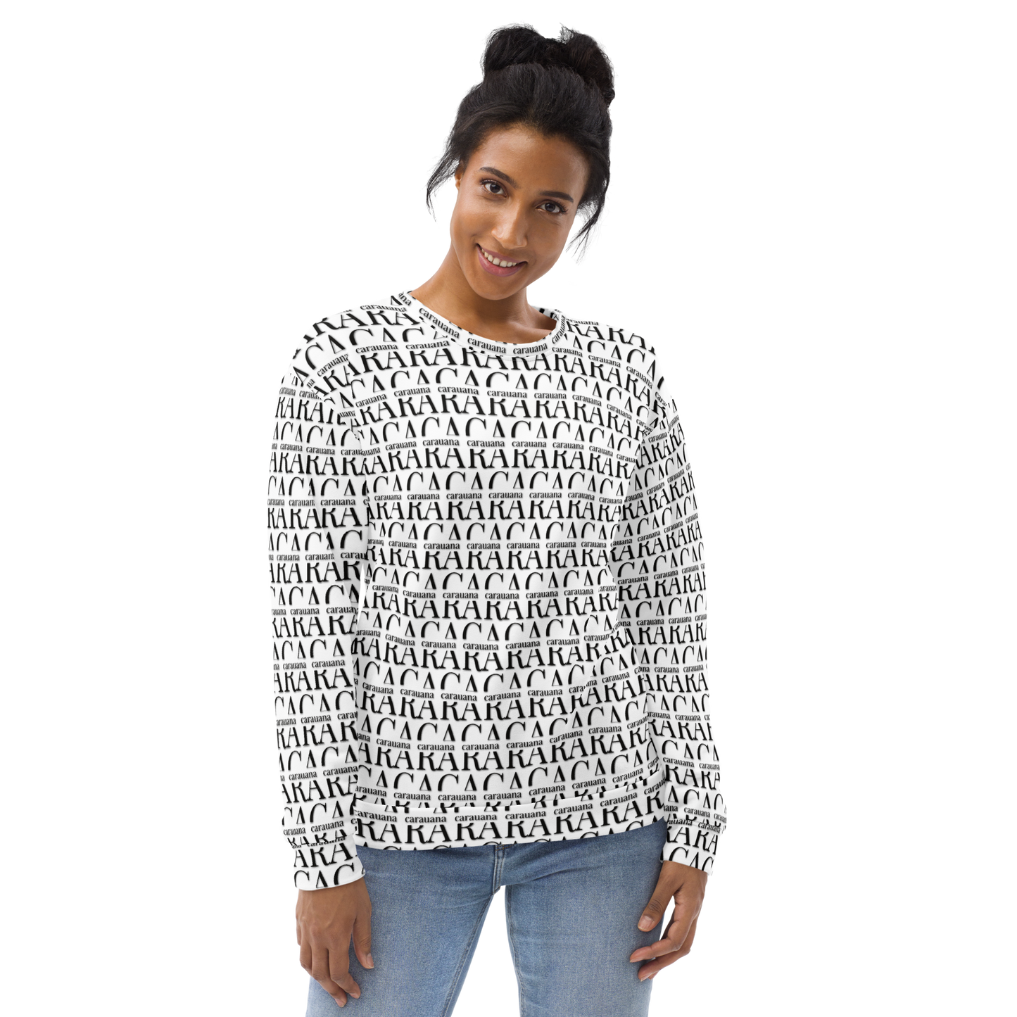 Premium Sweatshirt CaRaUaNa Unisex Black Logo