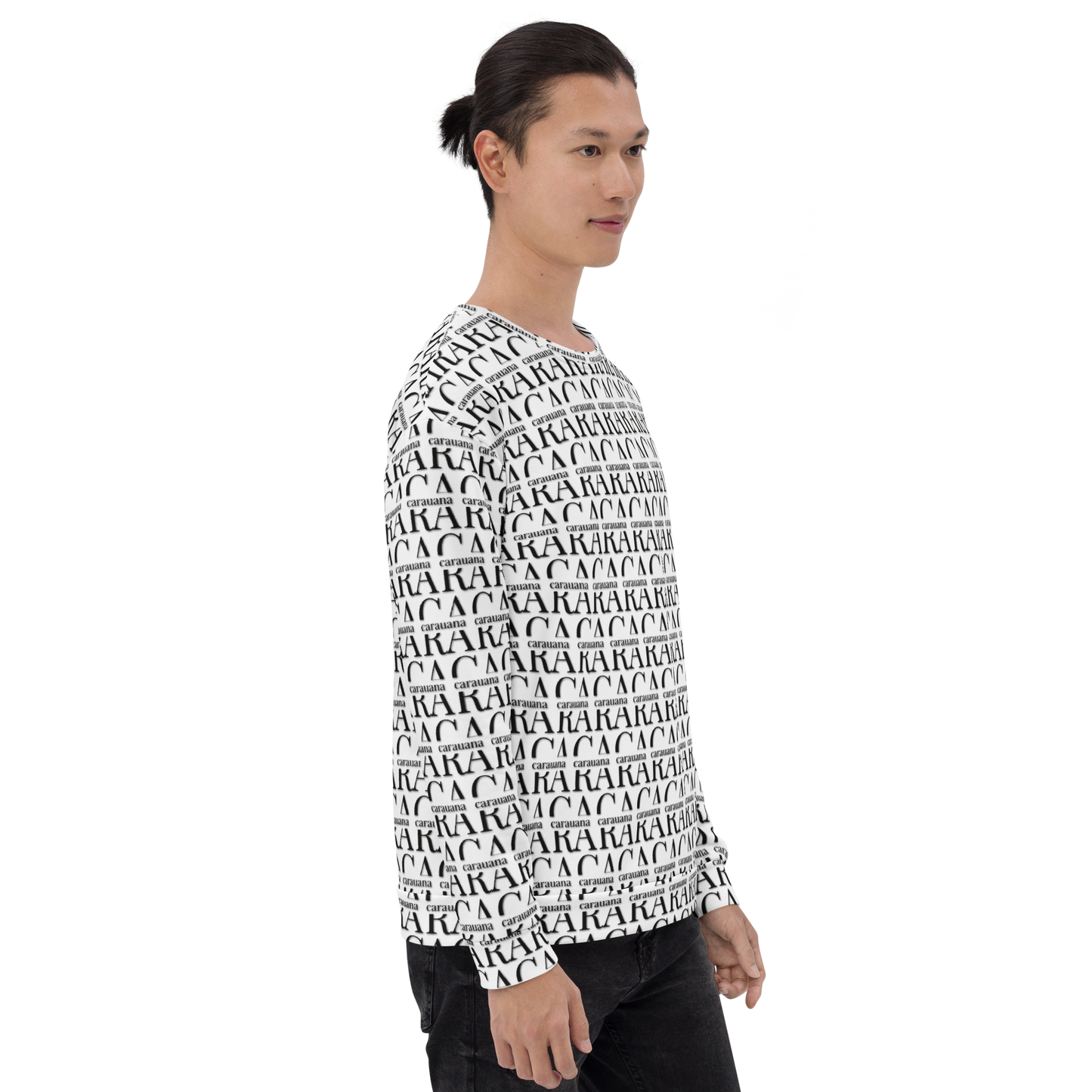 Premium Sweatshirt CaRaUaNa Unisex Black Logo