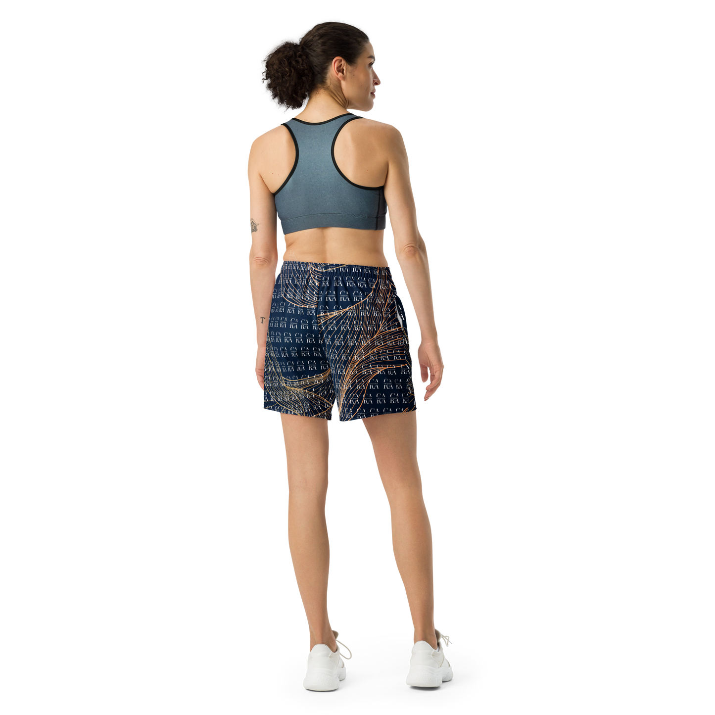 CaRaUaNa Athletic Shorts Unisex blue gold Carauana Store