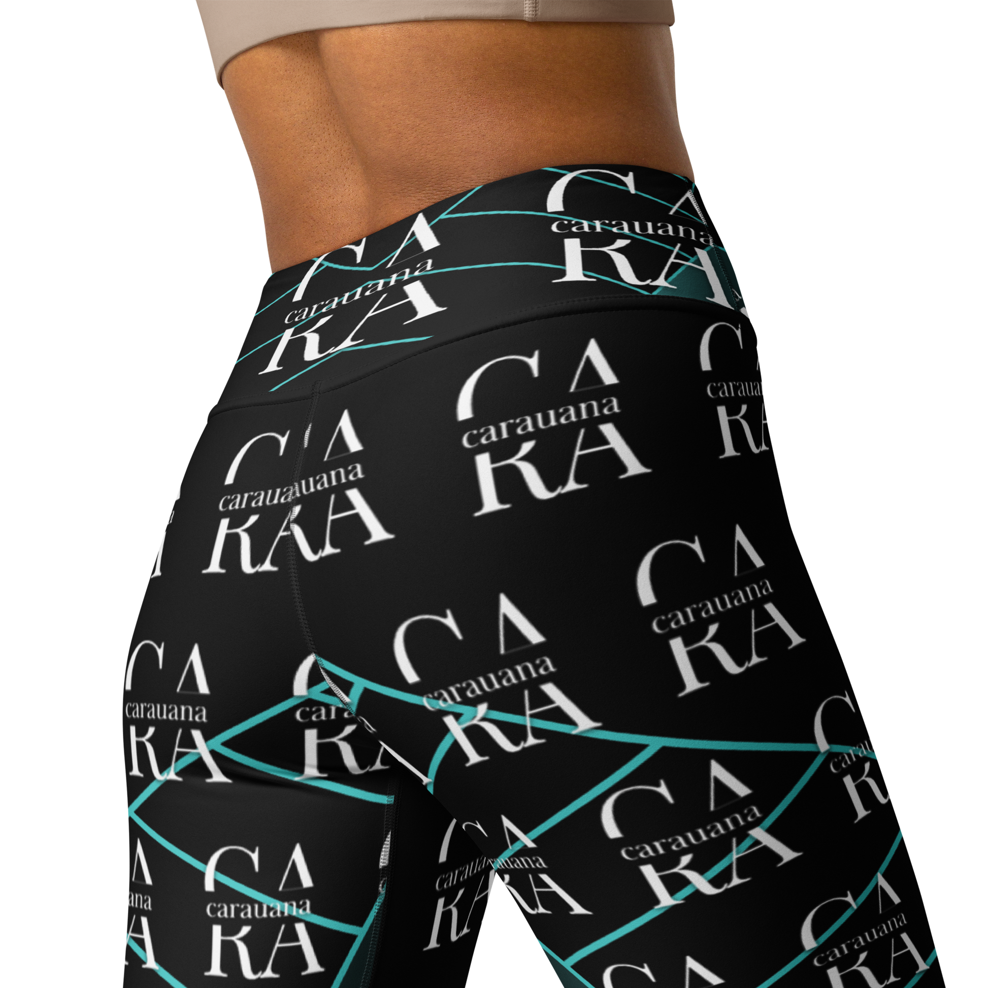 CaRaUaNa Leggings SPORT black Green Famous Carauana Store