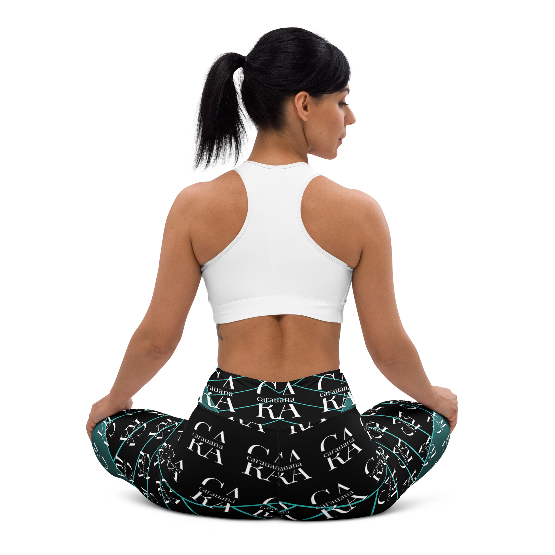 CaRaUaNa Leggings SPORT black Green Famous Carauana Store