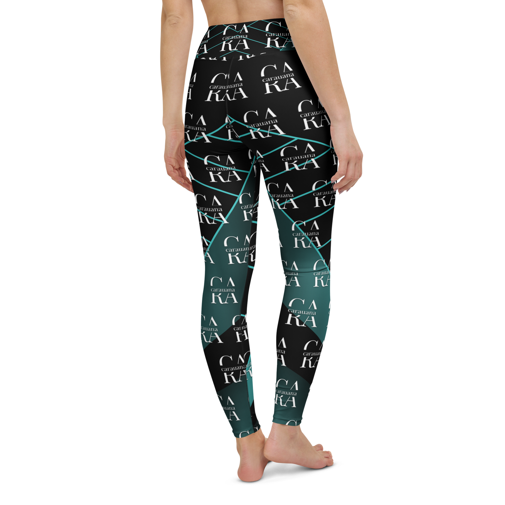 CaRaUaNa Leggings SPORT black Green Famous Carauana Store