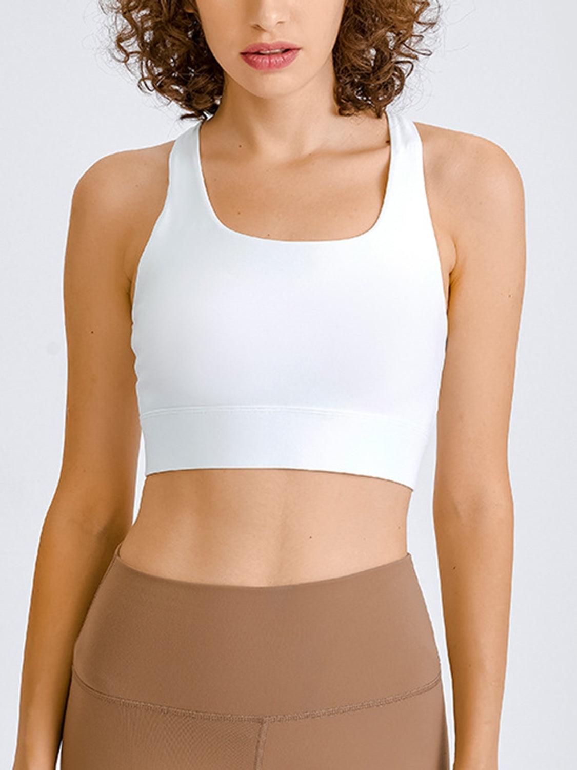 Double Take Square Neck Racerback Cropped Tank Carauana Store