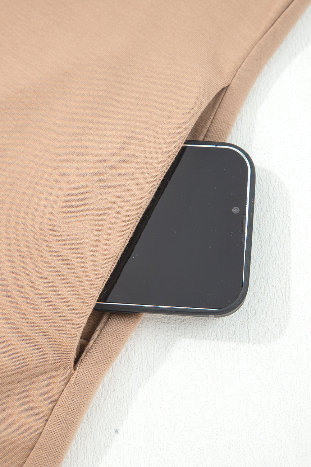 Light French Beige Braided Trim Puff Sleeve Dress