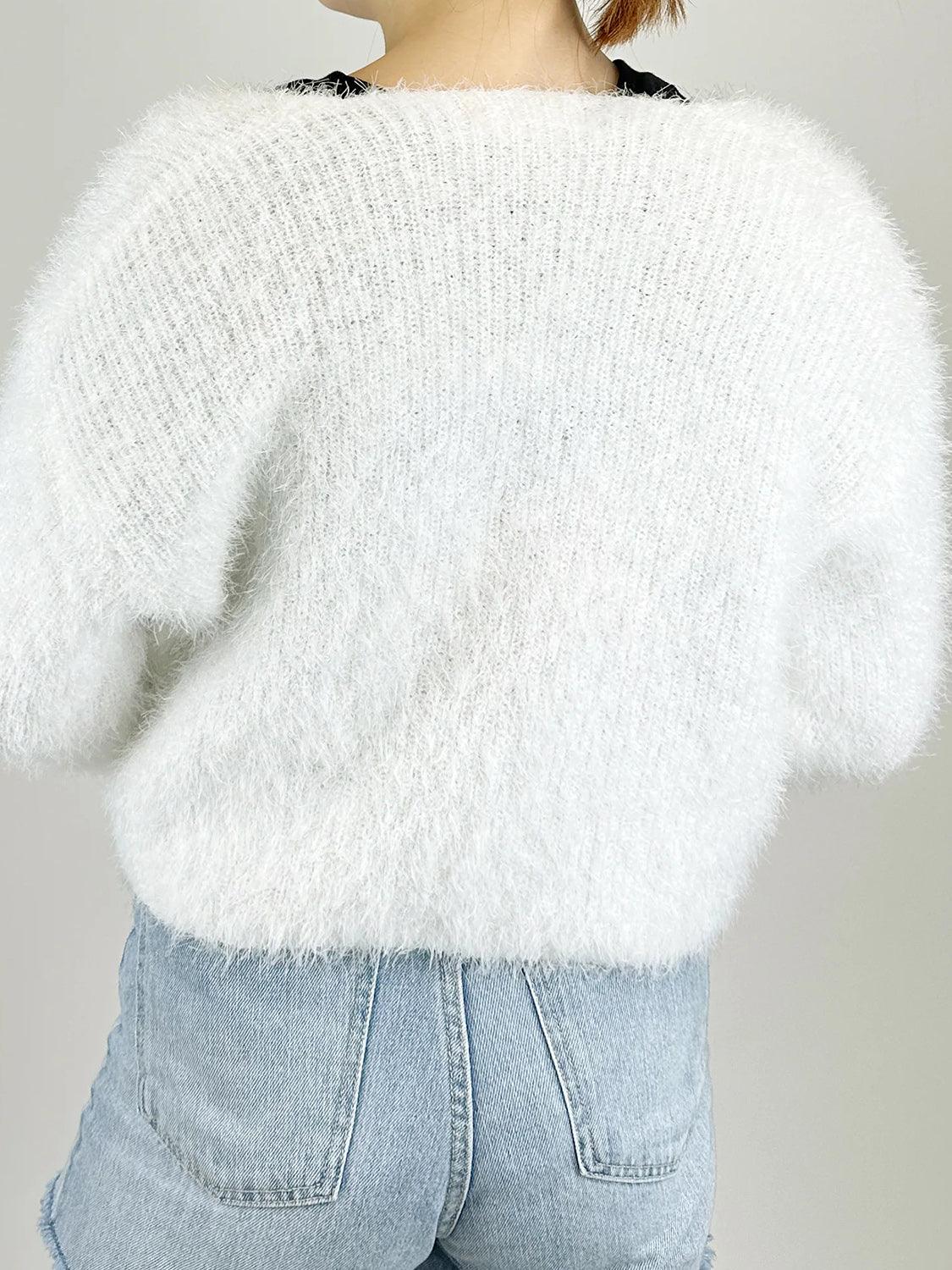 Tied Open Front Dropped Shoulder Cardigan Carauana Store