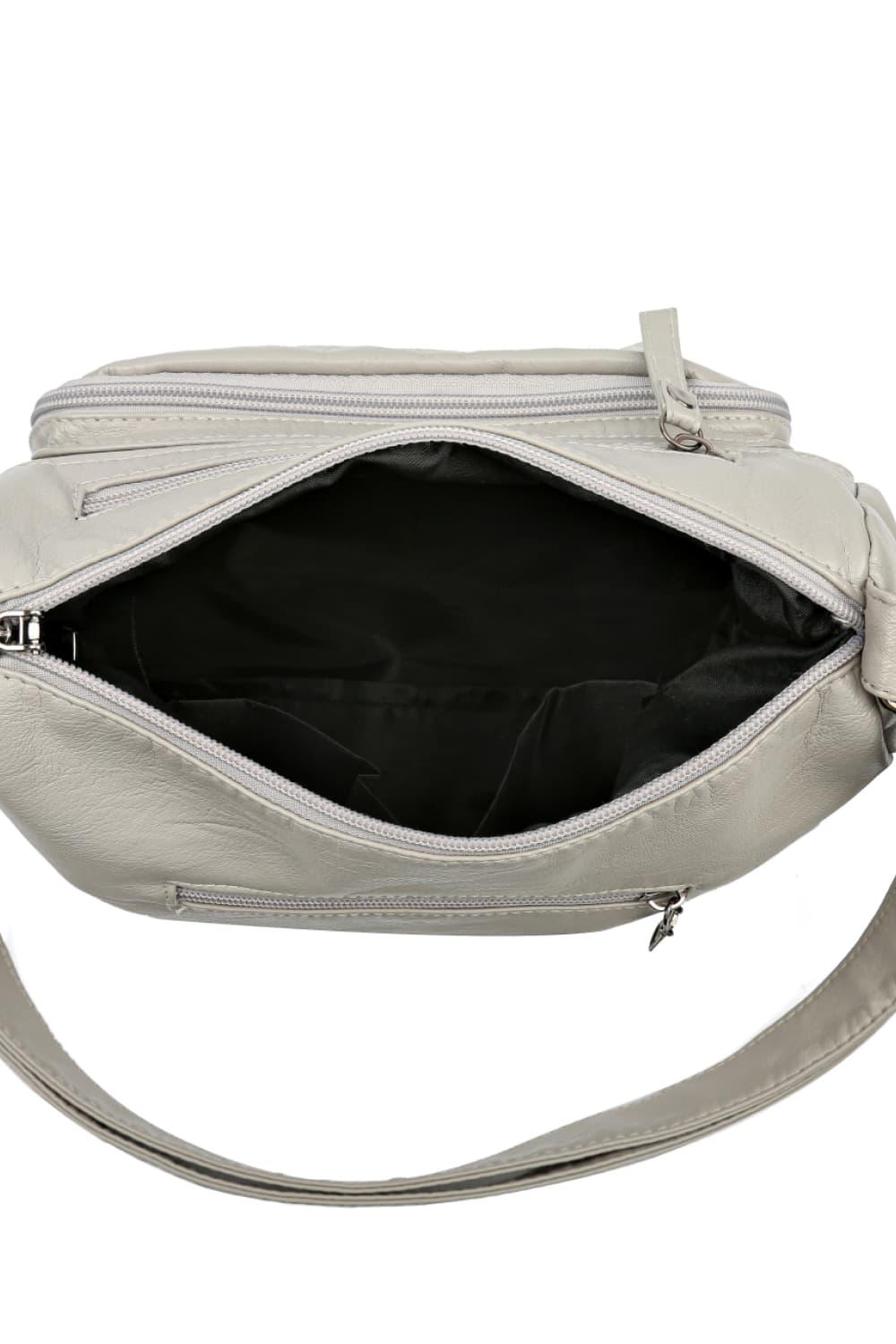 Multi-Pocket PU Leather Crossbody Bag Carauana Store