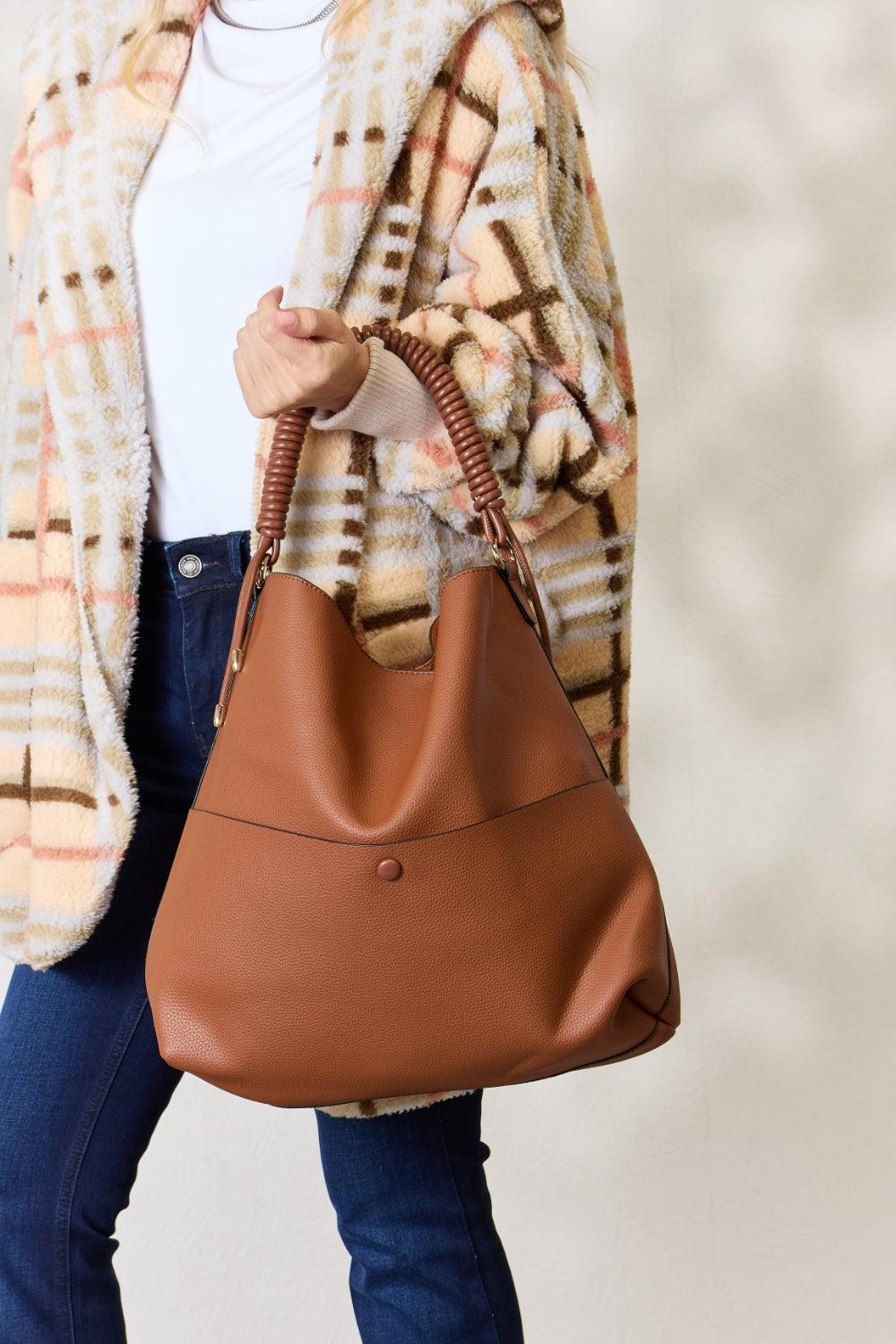 SHOMICO Vegan Leather Handbag with Pouch Carauana Store
