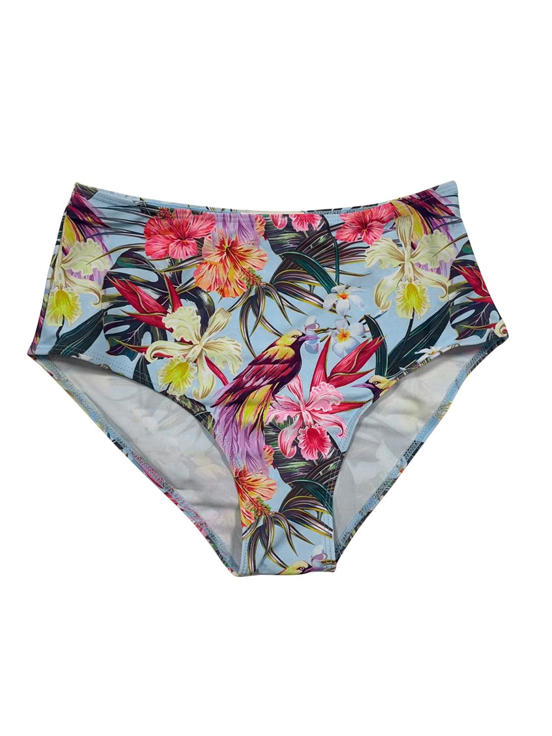 Printed Surplice Wide Strap Two-Piece Swim Set Carauana Store