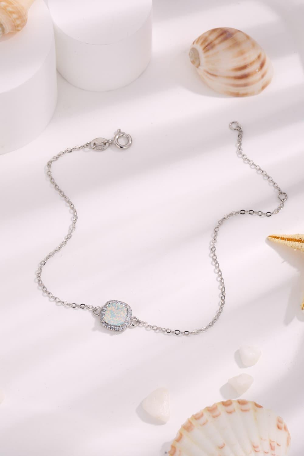 Opal Platinum-Plated Bracelet Carauana Store