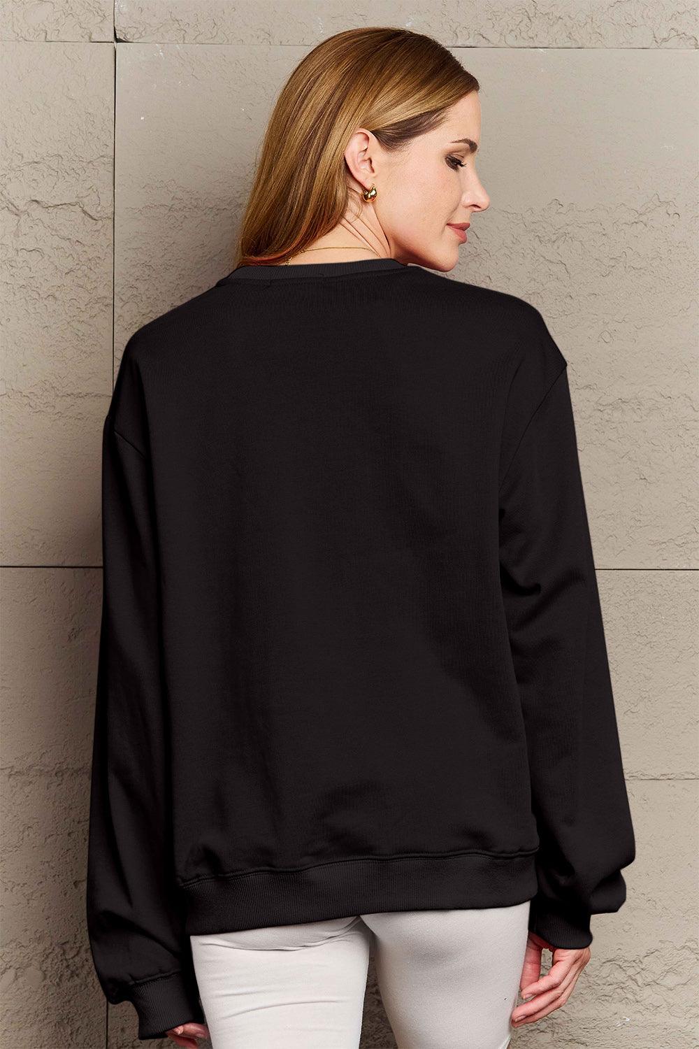 Simply Love Full Size KINDA LAZY Round Neck Sweatshirt Carauana Store