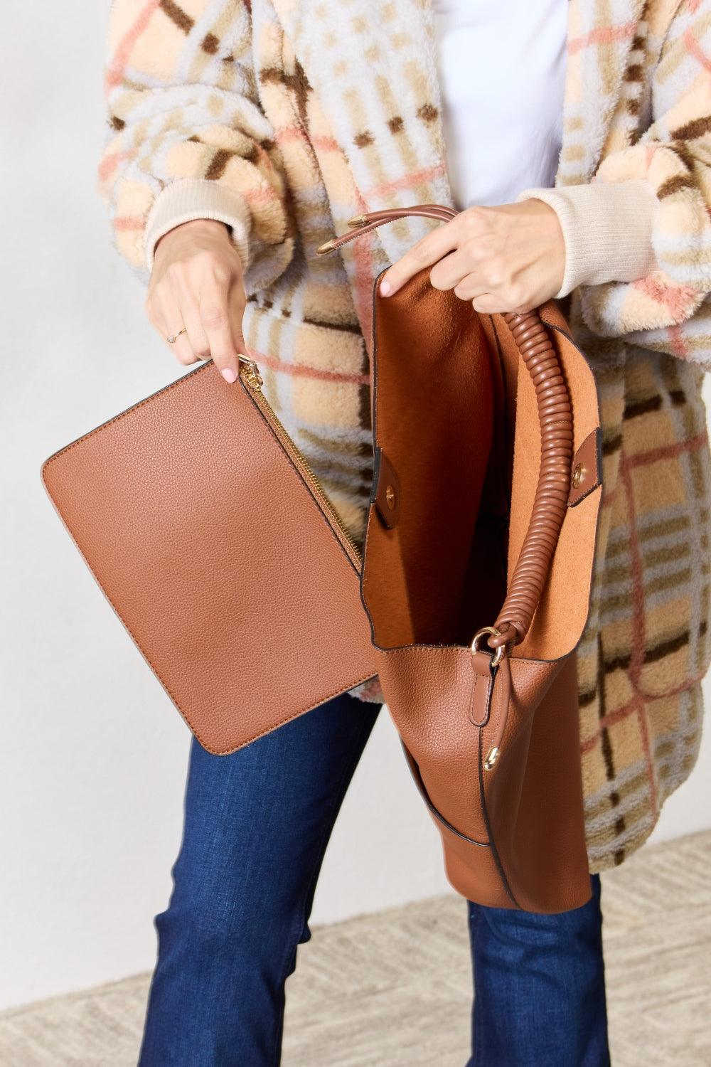 SHOMICO Vegan Leather Handbag with Pouch Carauana Store