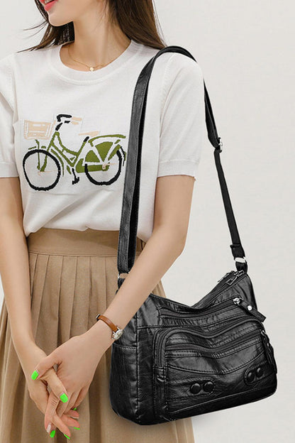PU Leather Adjustable Strap Shoulder Bag Carauana Store
