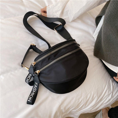 Double Zip Nylon Crossbody Bag Carauana Store