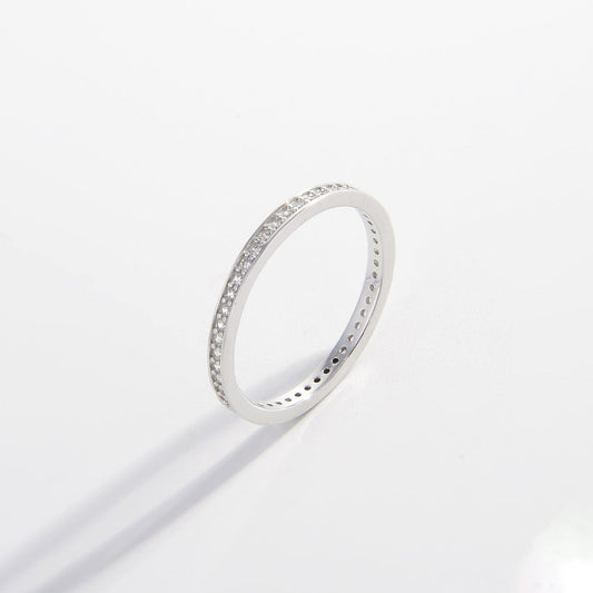 925 Sterling Silver Inlaid Zircon Ring Carauana Store