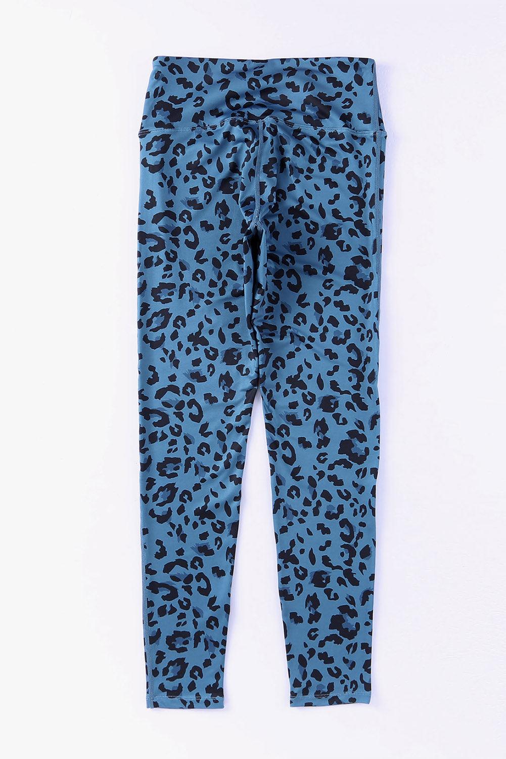 Leopard Print Wide Waistband Leggings Carauana Store