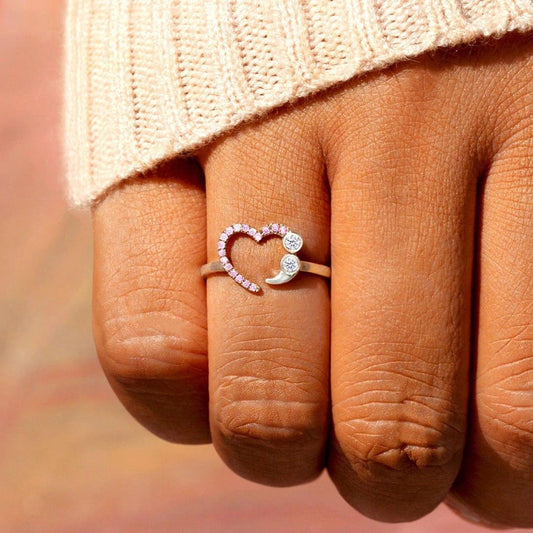 925 Sterling Silver Inlaid Zircon Ring Carauana Store